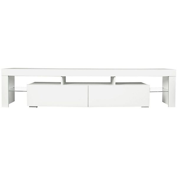 FC Design Modern gloss white TV Stand for 80 inch TV , 20 Colors LED TV