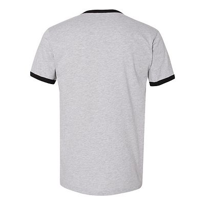 Ringer Graphic Womens Fitted Tee 70s 80s 90s Fashion Retro