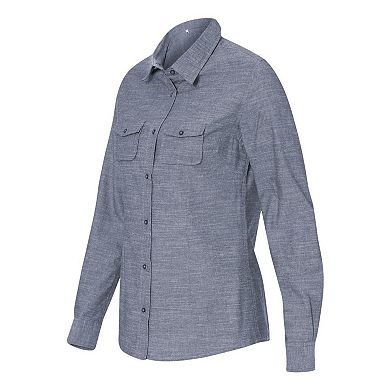 Burnside Women's Long Sleeve Chambray