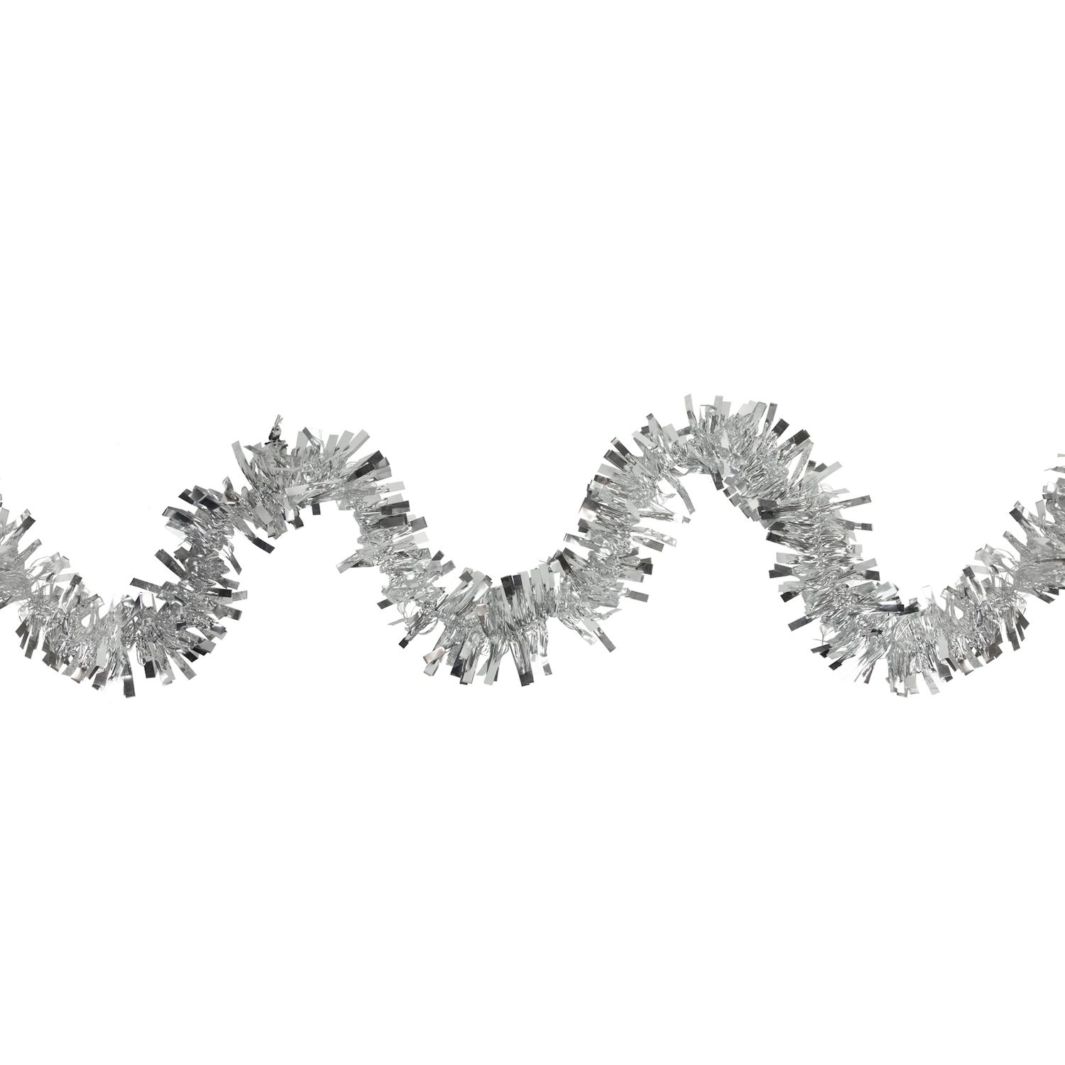 White And Silver Tinsel Garland