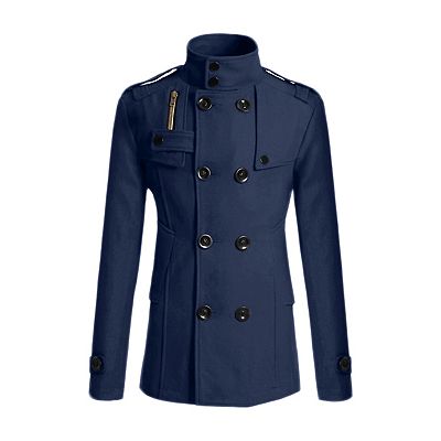【新品未使用】STAND COLLAR PEA COAT NAVY 6460310_Navy_Blue?wid=400&hei=