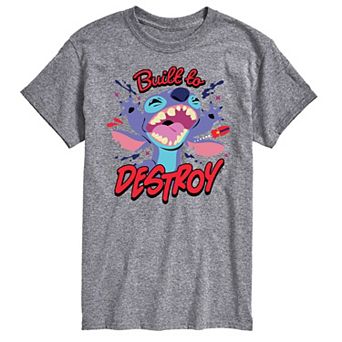 Disney's Lilo & Stitch Big & Tall Built To Destroy Graphic Tee
