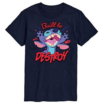 Disney's Lilo & Stitch Big & Tall Built To Destroy Graphic Tee
