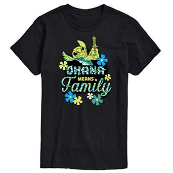 Disney's Lilo & Stitch Big & Tall Ohana Means Family Graphic Tee