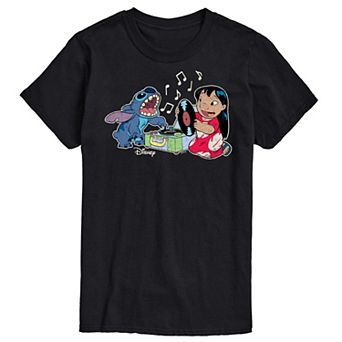 Disney's Lilo & Stitch Big & Tall Record Player Graphic Tee