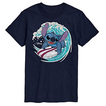 Disney's Lilo & Stitch Big & Tall Stitch Surf Graphic Tee