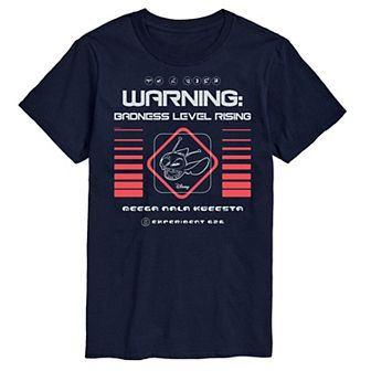 Disney's Lilo & Stitch Big & Tall warning Graphic Tee