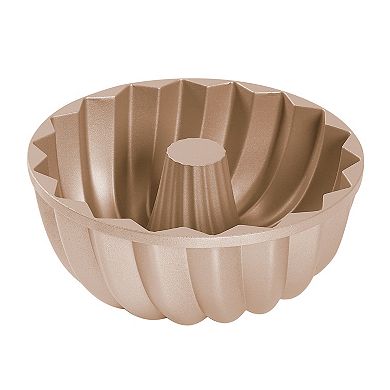Baker's Secret Fluted Cake Pan, Cast Aluminum 2 Layers Nonstick Coating (Classic)