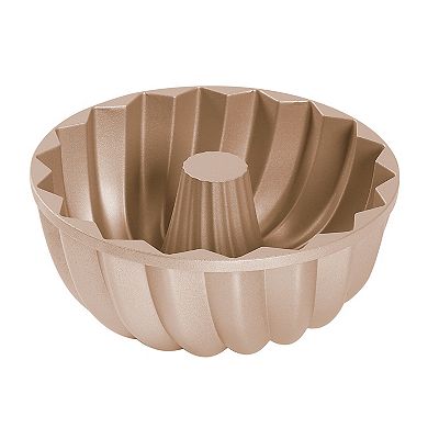 Baker's Secret Fluted Cake Pan, Cast Aluminum 2 Layers Nonstick Coating ...