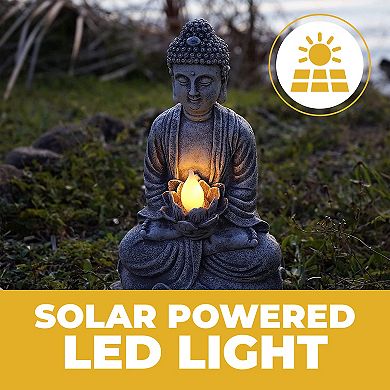 Solar Powered Led Outdoor Garden Light For Zen Meditation And Spiritual Room Decor
