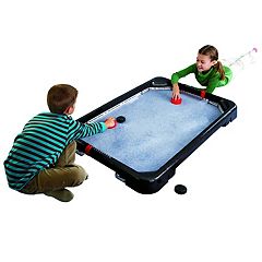 HearthSong Shuffle Zone?? Shuffleboard Family Game with Oxford Mat and  Rolling Pucks