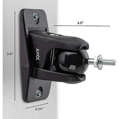 Jumbl Speaker Wall Mount Brackets, Pair of 2 Stainless Steel Brackets Mounts