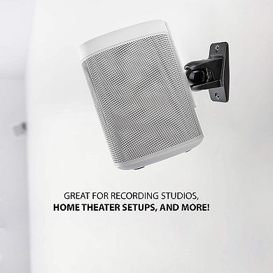 Jumbl Speaker Wall Mount Brackets, Pair of 2 Stainless Steel Brackets Mounts