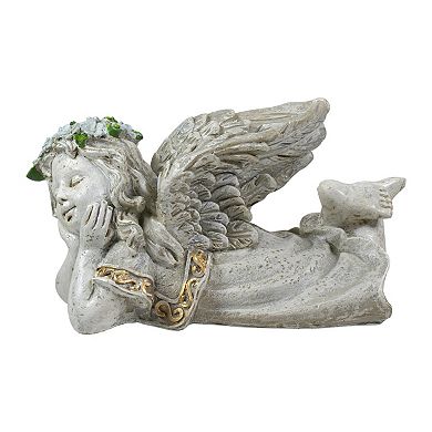 8" Daydreaming Angel Outdoor Patio Garden Statue