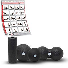 HolaHatha High Density Hollow EVA Foam Roller for Muscle Massage Recovery