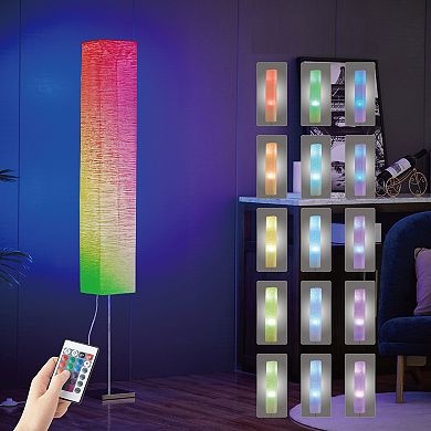 Color Changing Honors Paper Floor Lamp