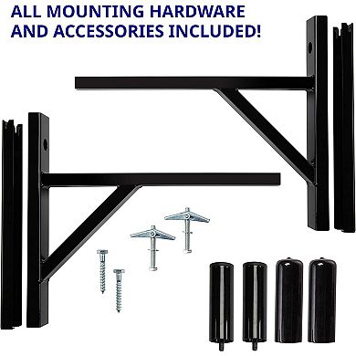 LyxPro Speaker Wall Mount Brackets, Professional PA Speakers Mount (Set of 2)