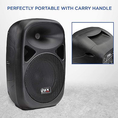 LyxPro 10" Passive DJ PA Speaker System, Portable PA Speakers with Multiple Connections