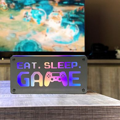 Eat, Sleep, Game LED Table Decor