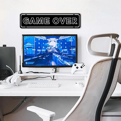 Game Over Metal Wall Decor