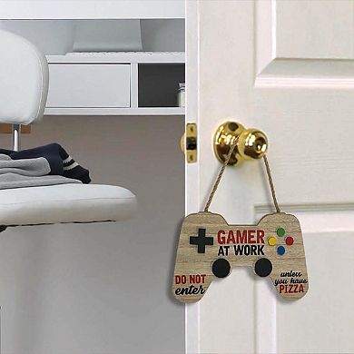 Remote Control "Gamer at Work" Door Tag