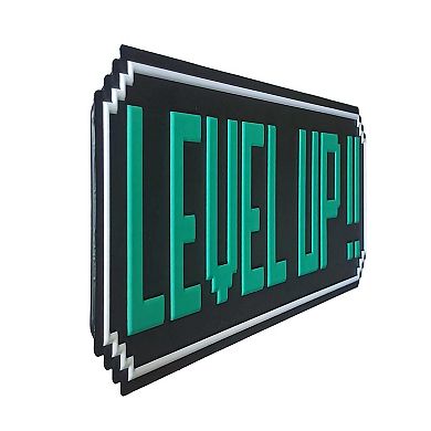 Gamer Sign "Level Up" Wall Decor
