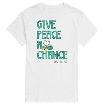 Men's Woodstock Give Peace A Chance Graphic Tee