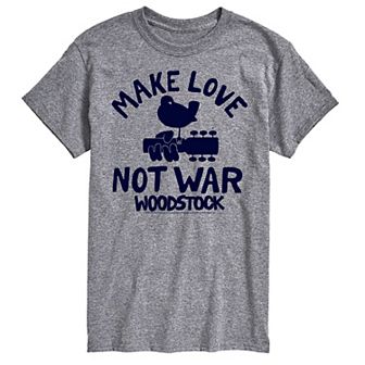 Men's Woodstock Make Love Not War Graphic Tee
