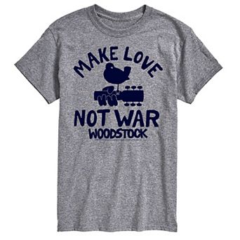 Men's Woodstock Make Love Not War Graphic Tee