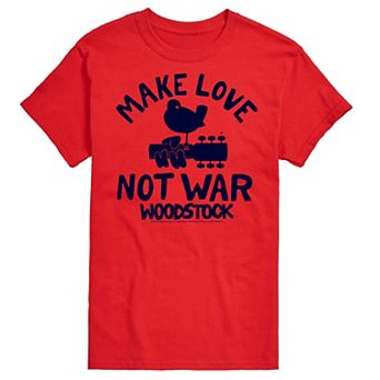 Men's Woodstock Make Love Not War Graphic Tee