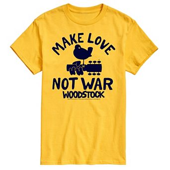 Men's Woodstock Make Love Not War Graphic Tee