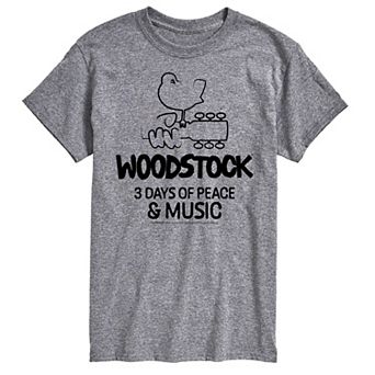 Men's Woodstock 3 Days Of Peace And Music Graphic Tee