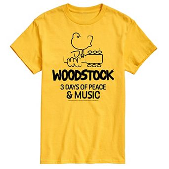 Men's Woodstock 3 Days Of Peace And Music Graphic Tee