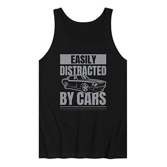 Men's Easily Distracted by Cars Tank Top