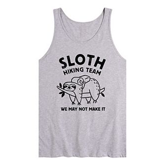 Men's Sloth Hiking We Might Not Make It Tank Top