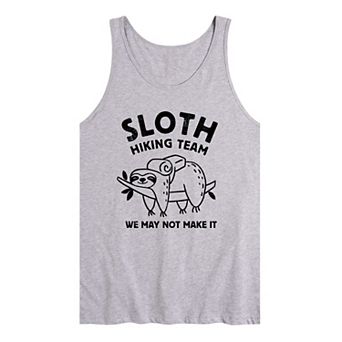 Men's Sloth Hiking We Might Not Make It Tank Top
