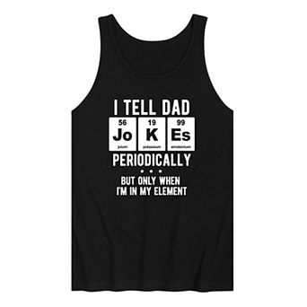 Men's Dad Jokes Periodically Tank Top
