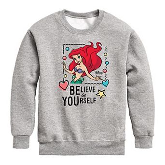 Disney's The Little Mermaid Boys 8-20 Believe Crew Fleece Sweatshirt