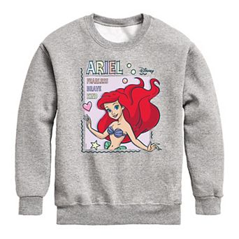 Disney's The Little Mermaid Boys 8-20 Fearless Crew Fleece Sweatshirt