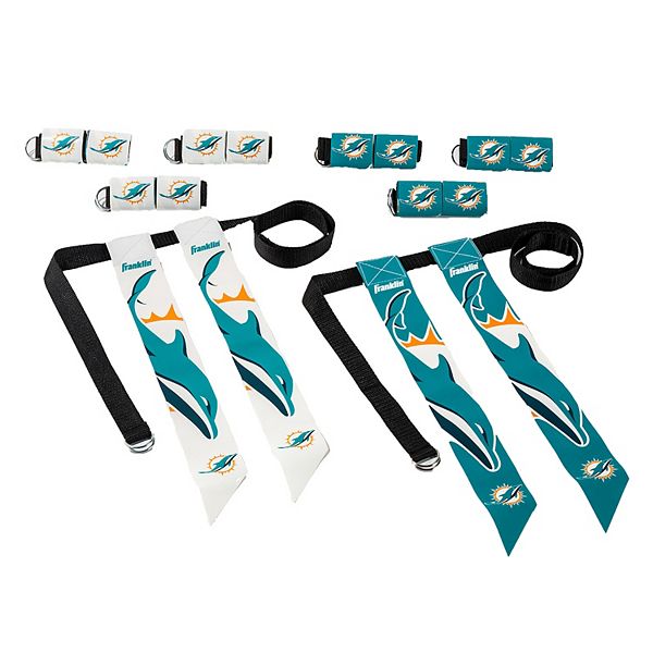 Franklin Sports NFL Miami Dolphins Youth Flag Football Set