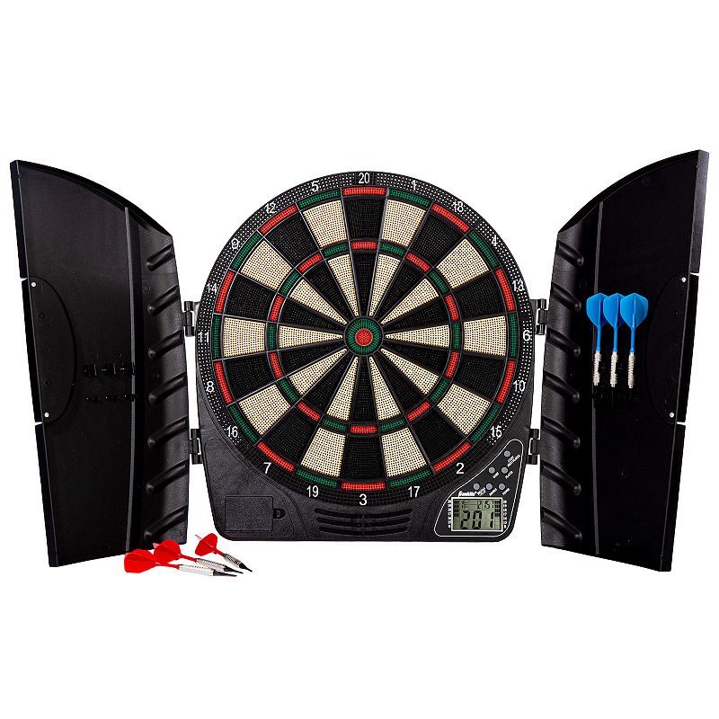 Franklin Sports Electronic Dart Board Set, Black