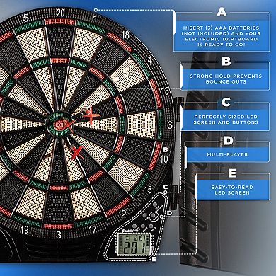 Franklin Sports Electronic Dart Board Set