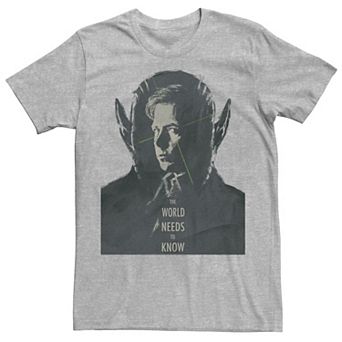 Big & Tall Marvel Secret Invasion The World Needs to Know Graphic Tee