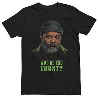Big & Tall Marvel Secret Invasion Nick Fury Who Do You Trust? Graphic Tee