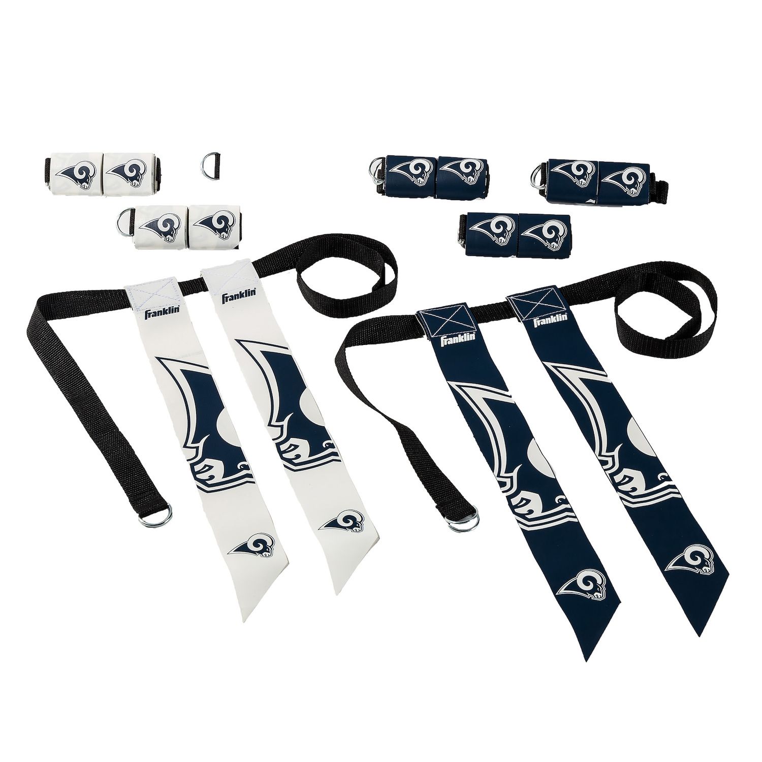 Franklin Sports NFL Oakland Raiders Youth Flag Football Set