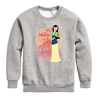 Disney's Mulan Boys Watercolors Crew Fleece