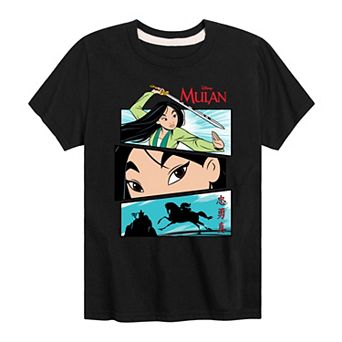 Disney's Mulan Boys 8-20 Comic Graphic Tee