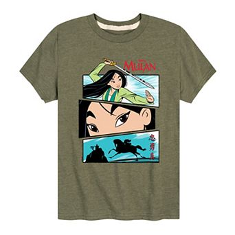 Disney's Mulan Boys 8-20 Comic Graphic Tee