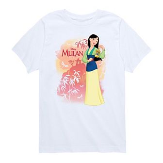 Disney's Mulan Boys 8-20 Watercolor Character Graphic Tee