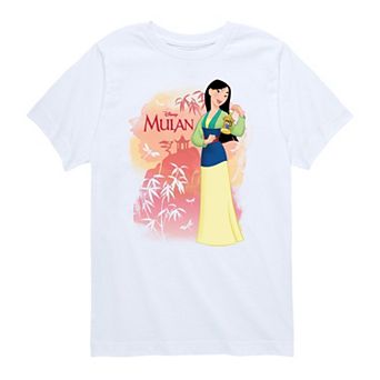 Disney's Mulan Boys 8-20 Watercolor Character Graphic Tee